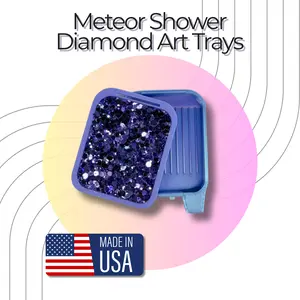 Small Diamond Art Tray- Meteor Shower
