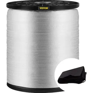 VEVOR Polyester Pull Tape, 2500 lbf Tensile Capacity Polyester Webbing, 3/4x 528' Cable Pulling Tape, Printed Webbing Mule Tape Flat Rope for Packaging, Commercial Electrical, GardeningVEVOR Super Brand Day