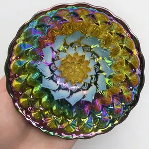 Iridescent Lotus Mandala Handcrafted Ceramic Teacup – Artisanal Jianzhan