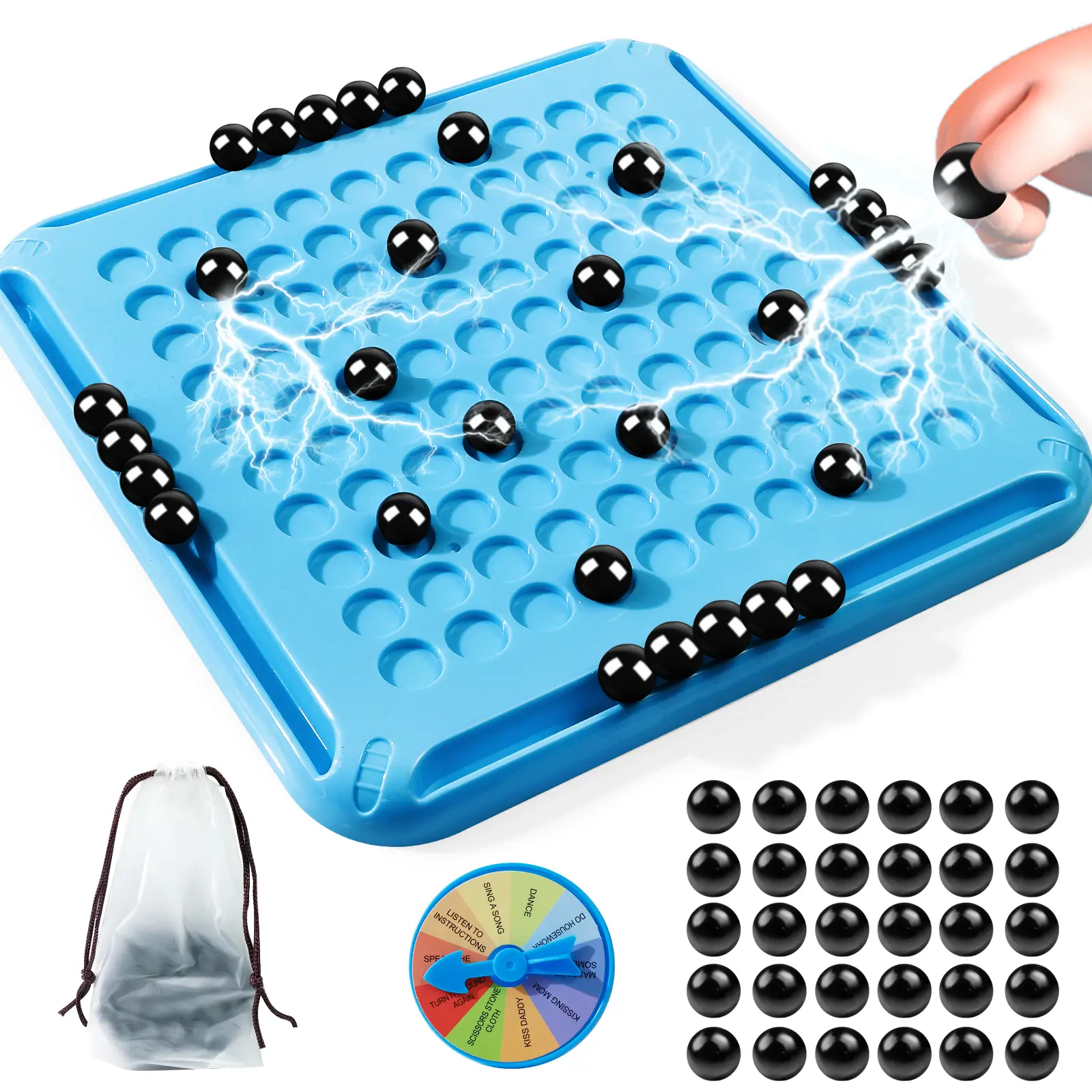 Magnetic Chess Set for Kids & Adults - Portable Chess Game with 30 Magnetic Pieces, Ideal for Family Fun, Perfect Gift for Kids Aged 6-12, Travel-Frie