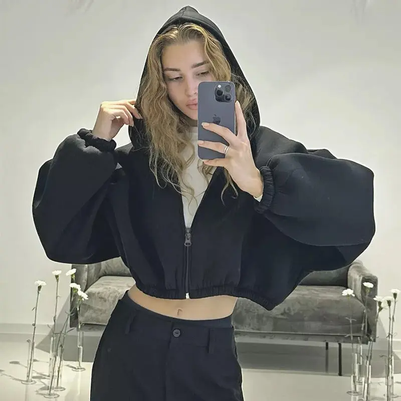 Casual Cropped Jacket
