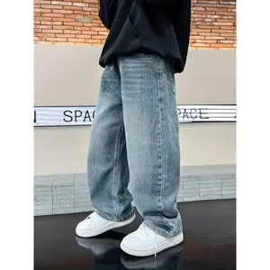 Boys' Jeans/Stretchy Fashionable Versatile-style/Comfortable Stylish Loose-fit Trendy Boys All Seasons/Casual Hip-hop Pants/Daily Casual Long Pants/Holiday Edition Pants/Back-to-school Season Pants/Comfortable