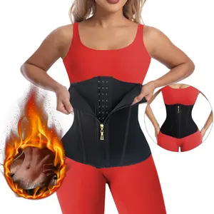 Women's Zipper Front Adjustable Hook & Eye Closure Waist Trainer, Breathable Comfortable Tummy Control Corset Waist Shaper, Waist Cincher for Women, Shapewear Belt