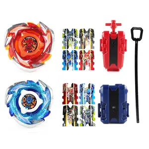 Bey Gyro Battling Top Burst Gyro Toy Set, with Gyro Launchers and Handle Combat Battling Game, Gift for Kids Children,CX-01+CX-04-01