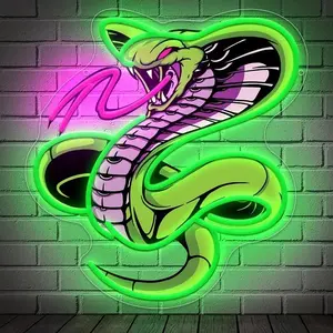 Snake Design Neon Sign, USB Powered Wall Hanging Decoration, Novelty Lighting for Home Living Room Bedroom Bar