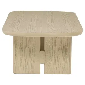 Kailani Coastal Rectangular Cocktail Coffee Table Beige Oak