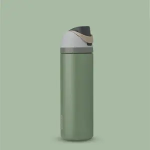 Owala FreeSip Stainless Steel Insulated Water Bottle 24oz Green House - Drinkware & Flasks Stylish Tumbler