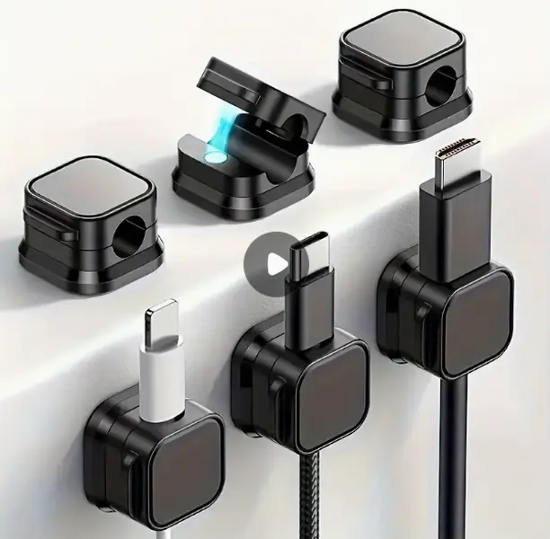 Cable Organizer Clips for Desk Cord Management, 8 Pieces