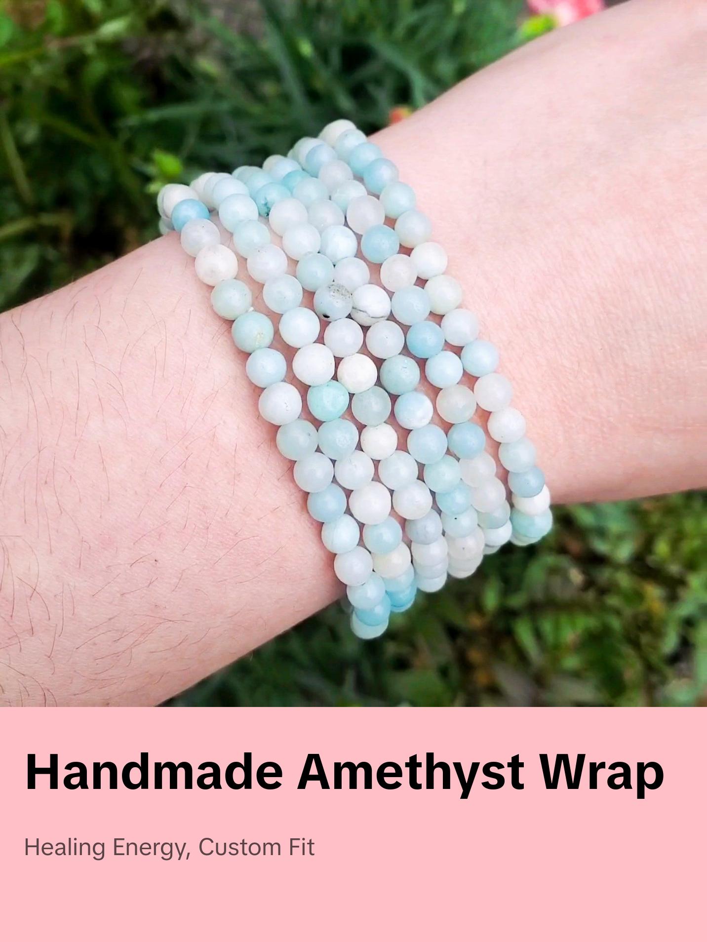 Amazonite Bracelet- 4mm, Handmade, Natural Crystals, Custom Sizes