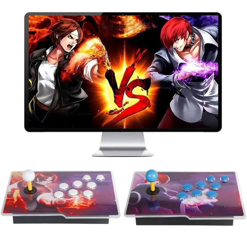 Box 50S Arcade Game Console Retro Game Machine for PC & Projector & TV, 2-4 Players, 1280X720, 3D Games, Search/Hide/Save/Load/Pause Games, Favorite List  Gameconsole Device