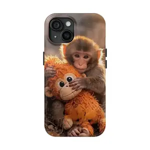 Punch Monkey Touch Phone Case For iPhone 11 12 13 14 15 16 17 Pro Max For Samsung S26 S25 S24 S23 S22-Gift Ideas For Him/Her/Fans