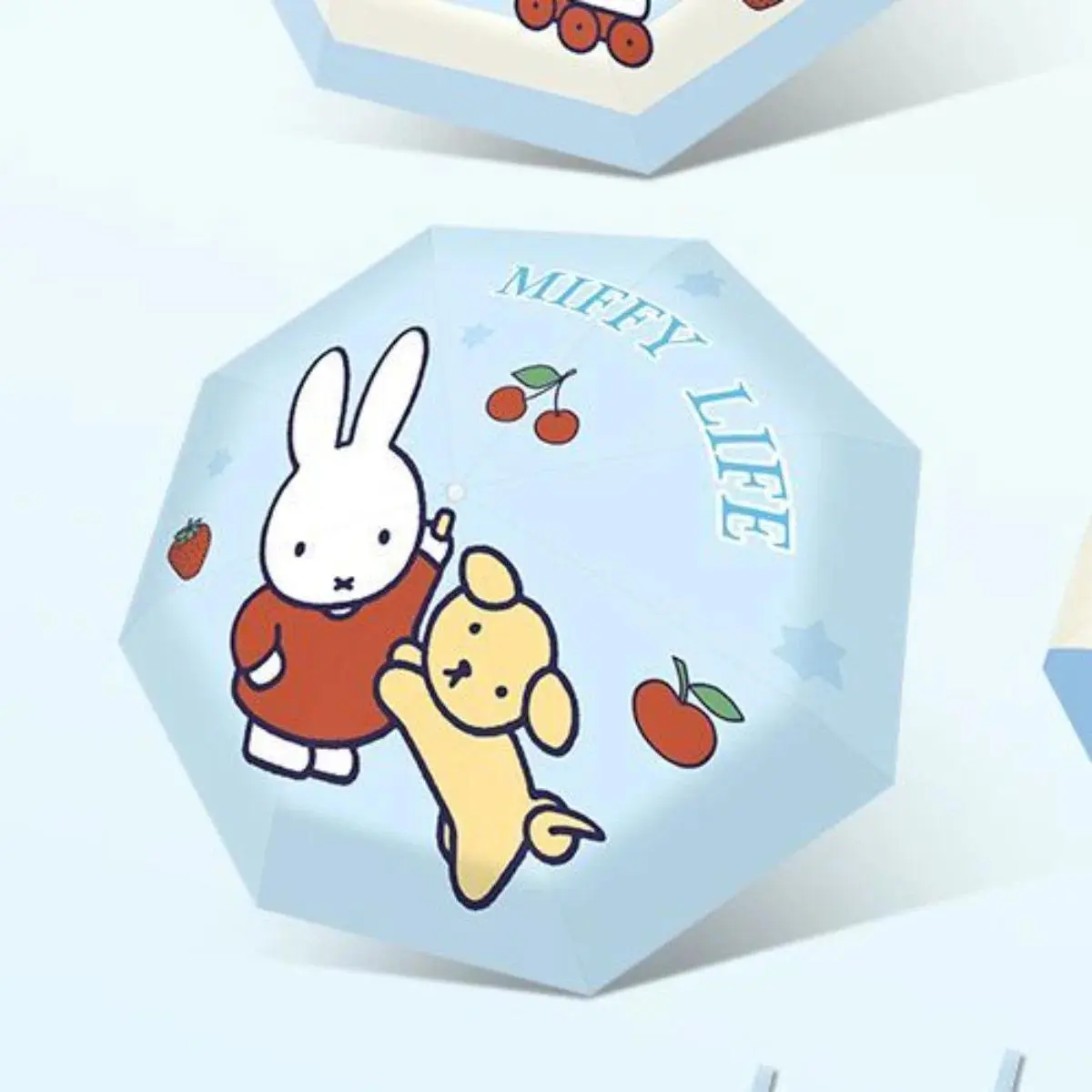 Kawaii Miffy Rabbit Umbrella - Cute Cartoon Doll Design, Portable Uv Resistant All-Weather Home Supplies Accessory, A