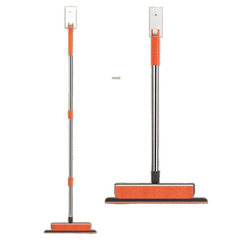 3-in-1 Multifunctional Comfortable Lightweight Household Window Cleaner - Extendable Telescopic Handle, Wet-Dry Dual-Use Wiper, Smooth Squeegee, Reusable Removable Washable Brush for Family Home Glass, Mirrors, Window Screens