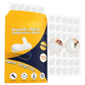 Sticky Dot Double Sided - 140 count Easy to Peel Sticky Adhesive Dots,Clear Removable Glue Poster Dots Double Sided for Crafts, Posters, Balloons, and DIY Projects