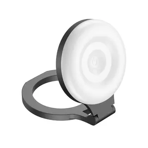 Magnetic Selfie Light for Phones, Portable Rechargeable LED Ring Light, 180° Flippable Phone Fill Light for Selfies, Makeup, Live Streaming, Video Calls