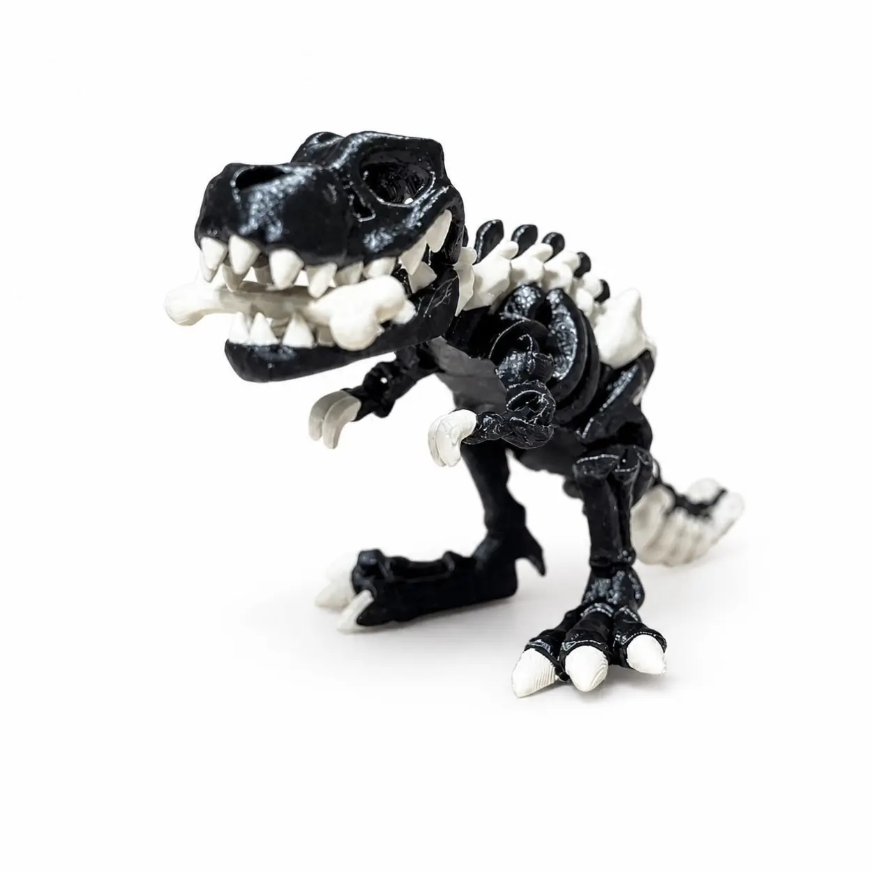 Articulated T-Rex Skeleton Dinosaur  | Flexible Fidget | 3D Printed Flexi