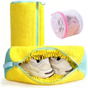 Washing Bag Set for Shoes & Underwear, Durable Polyester Zipper Bags, Mesh Laundry Bag, Laundry Accessories, Prevent Deformation, Small Storage, Clothes Care, Laundry Products