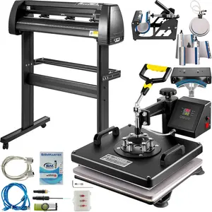 VEVOR 8 In 1 Heat Press Sublimation Machine 28 Vinyl Cutter Cutting Plotter