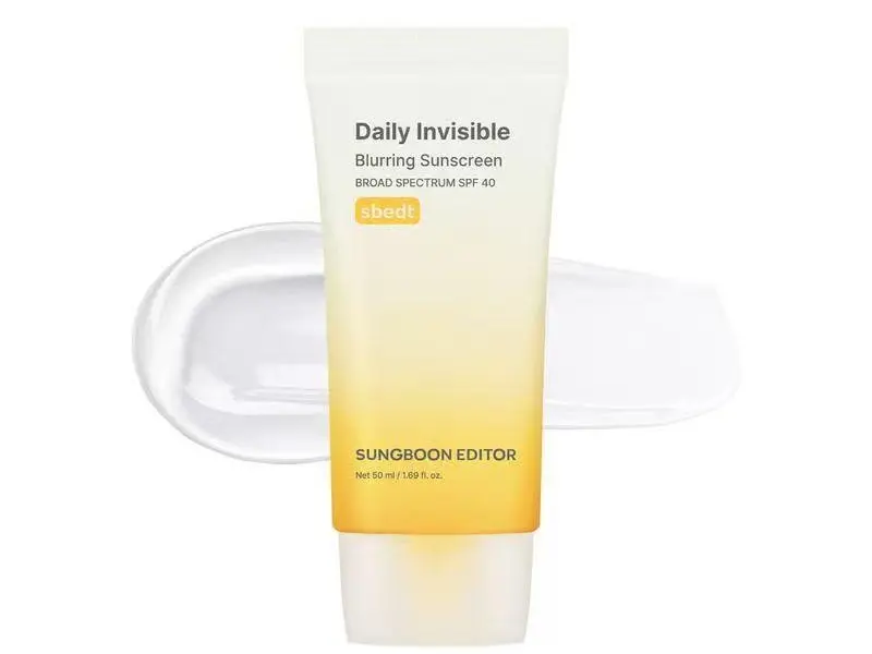 [Sungboon] No Cast Blur-Filter Sunscreen SPF40 | Broad Spectrum Face Sunscreen | Lightweight, Non-Sticky, No White Cast| Sunscreen for Daily Use, Korean Sunscreen, Watery and Creamy Texture, Sunscreen for Sensitive Skin