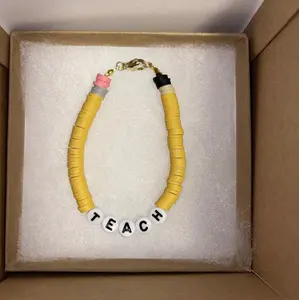 Teacher Bracelets, Teach, Learn, school, teacher, bracelet, jewelry, gift