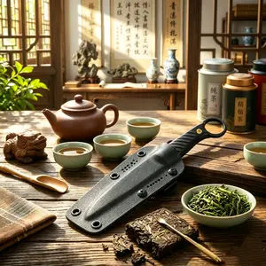 Purple Dragon Stainless Steel Tea Needle Tool – Rust‑Resistant Tea Knife for Unclogging Teapot Spouts & Prying Pu'erh Tea Cakes, Essential for Loose Leaf Tea Brewing, Ideal Gift for Men
