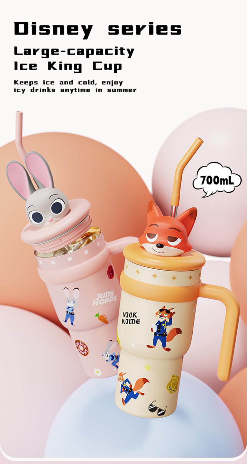 Disney Series Large Capacity lce King Cup Zootopia Strawberry Bear Stitch Design Insulated Tumbler Straw Cup Bottle with Handle Portable Holiday Halloween Christmas Ideal Gift for Kids Students Office Coffee Drinks Storage Valentine Gift for Girlfriends Disney Series Large Capacity lce King Cup Zootopia Strawberry Bear Stitch Design Insulated Tumbler Straw Cup Bottle with Handle Portable Holiday Halloween Christmas Ideal Gift for Kids Students Office Coffee Drinks Storage Valentine Gift for Girlfriends