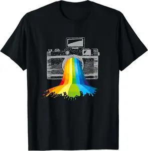 Cotton Graphic Tees Streetwear Photography T-Shirt Artist Camera Art Photographer Gift T-Shirt