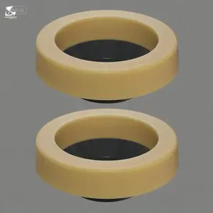 Thick Toilet Bowl Wax Gasket Seal - 2 Pack Polyethylene Flange Ring - Fits 3 & 4 Inch Waste Lines - Gas, Odor and Watertight - Durable Leak-Proof Wax Ring for Toilet Installation Bronze Pressure Vacuum Breaker with Shutoff
