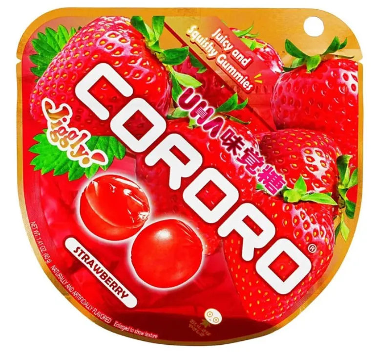 UHA Cororo Strawberry Chewing Gum Snacks - 40g