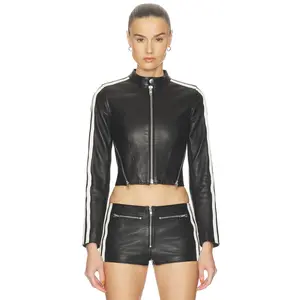 HAELO Sport Zip Up Jacket in Black
