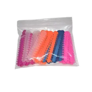 Braces elastics Orthodentalusa Corp. Orthodontic Ligature Ties 360-000 1040 pcs 40 Keys 26 Donuts Assorted Latex Free Medical Grade Polyurethane High Elasticity Made for USA - Oral
