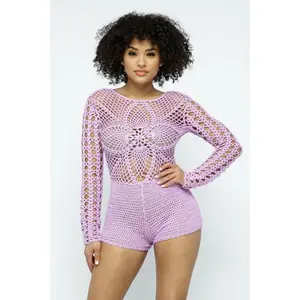 UP AND STUCK CROCHET ROMPER