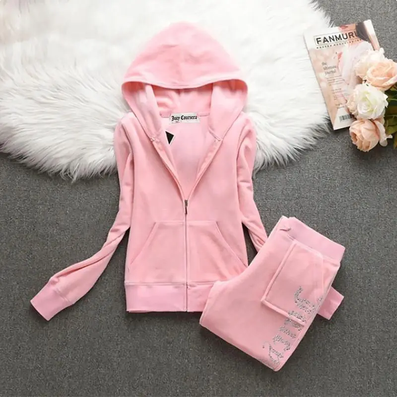 Women Velvet Tracksuit Sports Suit Fall Winter Tracksuit Casual Warm Hooded Jacket Women's Sports Velvet Pants Suit Clothes Womenswear Women Velvet Tracksuit Sports Suit Fall Winter Tracksuit Casual Warm Hooded Jacket Women's Sports Velvet Pants Suit Clothes Womenswear