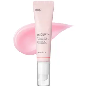 Salmon DNA PDRN Pink Peptide Eye Serum with Niacinamide and 99% Purity Retinol for Fine Lines, Uneven Skin Tone, Korean Skin Care 1.01fl.0z