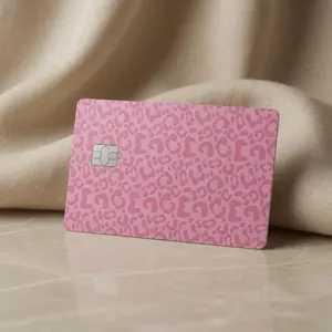 Pink Leopard Credit Card Sticker Cover Cute Waterproof Vinyl Aesthetic Card Skin 3.37x2.125 in Premium Laminated DIY Scrapbooking Accessory Scratch Resistant