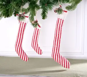 Cozy Cottage by Liz Marie S/3 Vintage Stocking Ornaments