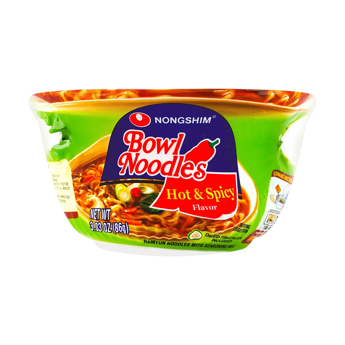NONGSHIM Bowl Noodles Soup Hot and Spicy Beef Flavor  86g