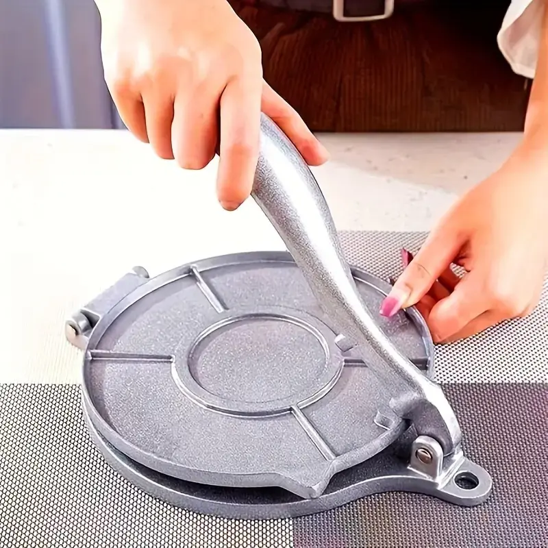 Free-Shipping 6.5 in Large Diameter Heavy-Duty Tortilla Press - Durable Aluminum Construction, For Homemade Tortillas, Dough, Stainless Steel Snack Box, Easy To Clean Space-Saving Kitchen Essential For Home Cooks, Butcher Paper, Kitchen Appliances