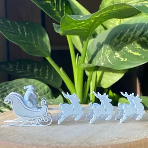 Santa’s Sleigh Paintable Model