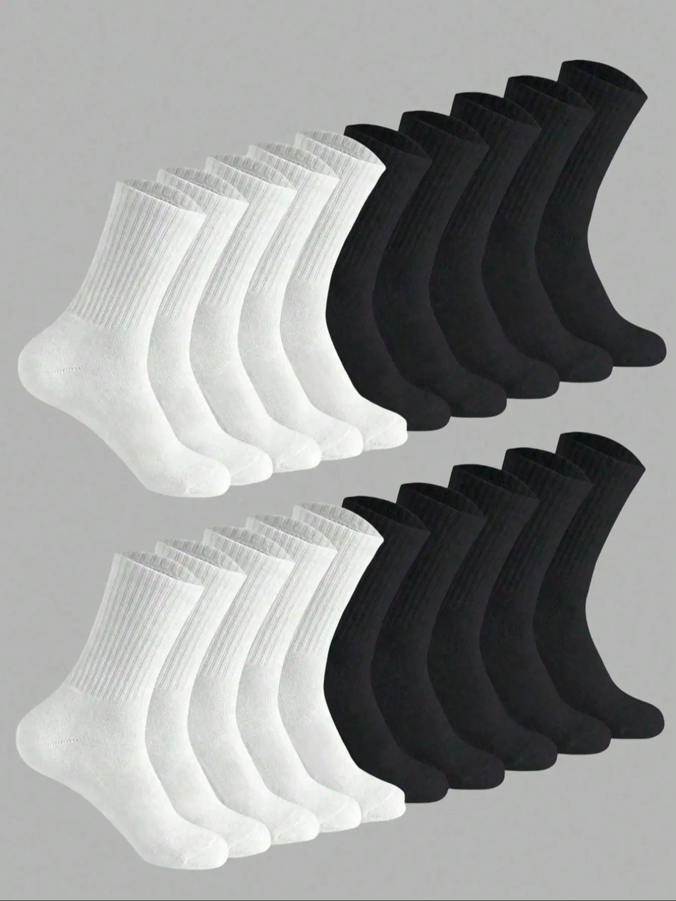 Unisex Kids Crew Socks, Teen Socks, Simple Striped Anti-Slip Athletic Sports Mid-Calf Socks, Comfortable Soft Casual Stylish Socks for All Seasons