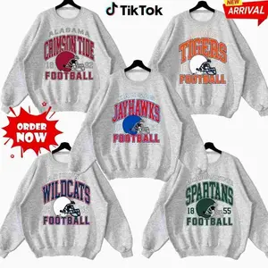 (SALE OFF 56%) Vintage College Football Team Sweatshirt, Custom University Mascot Pullover, Game Day Sports Crewneck, Retro Football Fan Gift Shirt XQ