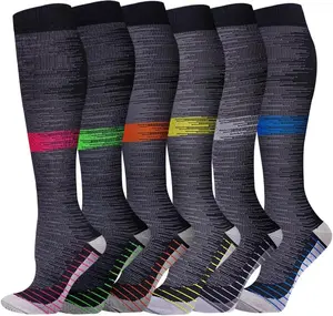 Athletic Compression Socks with Graduated Support - Lightweight & Breathable Design for Muscle Oscillation Control, Improved Endurance for Running, Hiking, Marathon Training