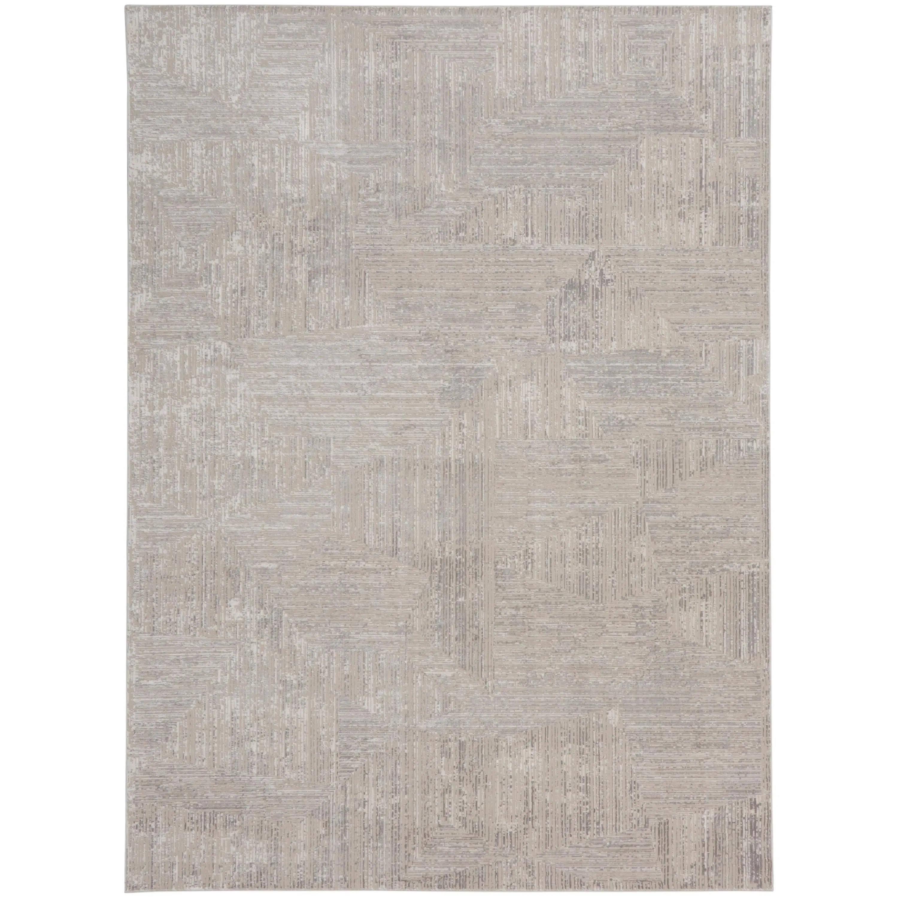 Calvin Klein CK024 Irradiant IRR01 Silver Contemporary Power-loomed Rug