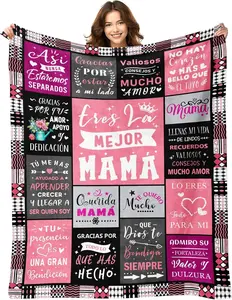 Regalos para Mama, Gifts for Mom in Spanish, Mom Gifts from Daughter Son, Mom Birthday Gifts, Best Mom Ever Gifts, Mothers Day Christmas Valentines Day Birthday Gifts for Mom, Mom Blanket