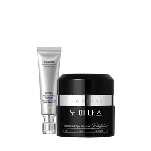 DOMINAS Anti-Aging Duo - Face Cream for Dark Spots with TXA, Niacinamide and Bakuchiol & Neck Serum for Wrinkle Reduction with Retinol, 5 Peptides and Vitamin C - Brighter Firmer Youthful Skin