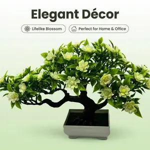 1pc Artificial Bonsai Tree, Realistic Plant Decor, Indoor Home Plants, Perfect for Hallways, Cabinets, Drawers, Shelves, Tables, Holidays