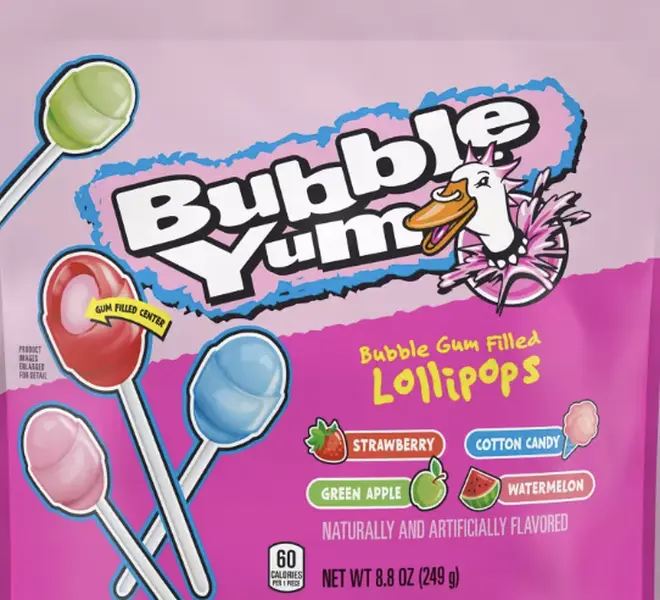 Bubble Yum Lollipops 6ct