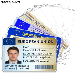 Social Security Card Protector Case, Transparent and Durable 20mil Ehic/bank Card Holder, Soft ID/debit/credit Card Storage, 3/6/12/24 Pieces