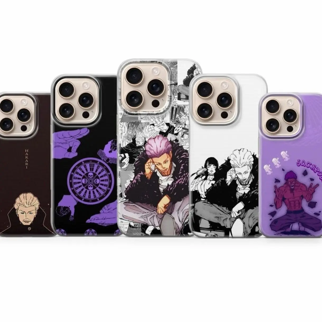 Hakari Kinji Phone Case Jujutsu Kaisen Cover for iPhone 17, 16, 15, 14, 13, 12, 11, X & Galaxy.