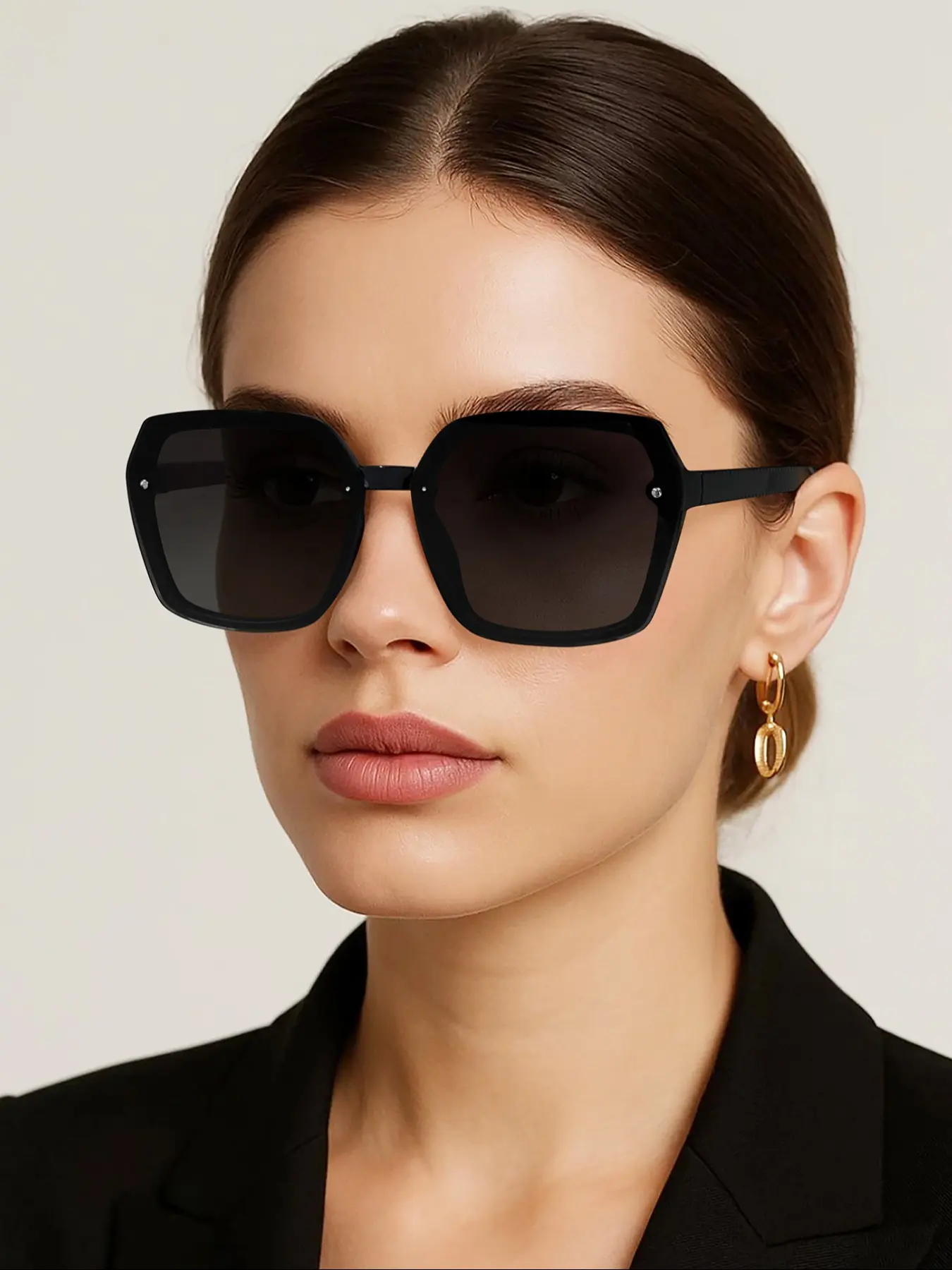 Square Frame Color Lenses Fashion Sunglasses, Unisex Stylish Versatile Colored Lens Sun Glasses, Casual Trendy Daily Wear, Outdoor Activity Accessories, Tinted Lens Sunglasses